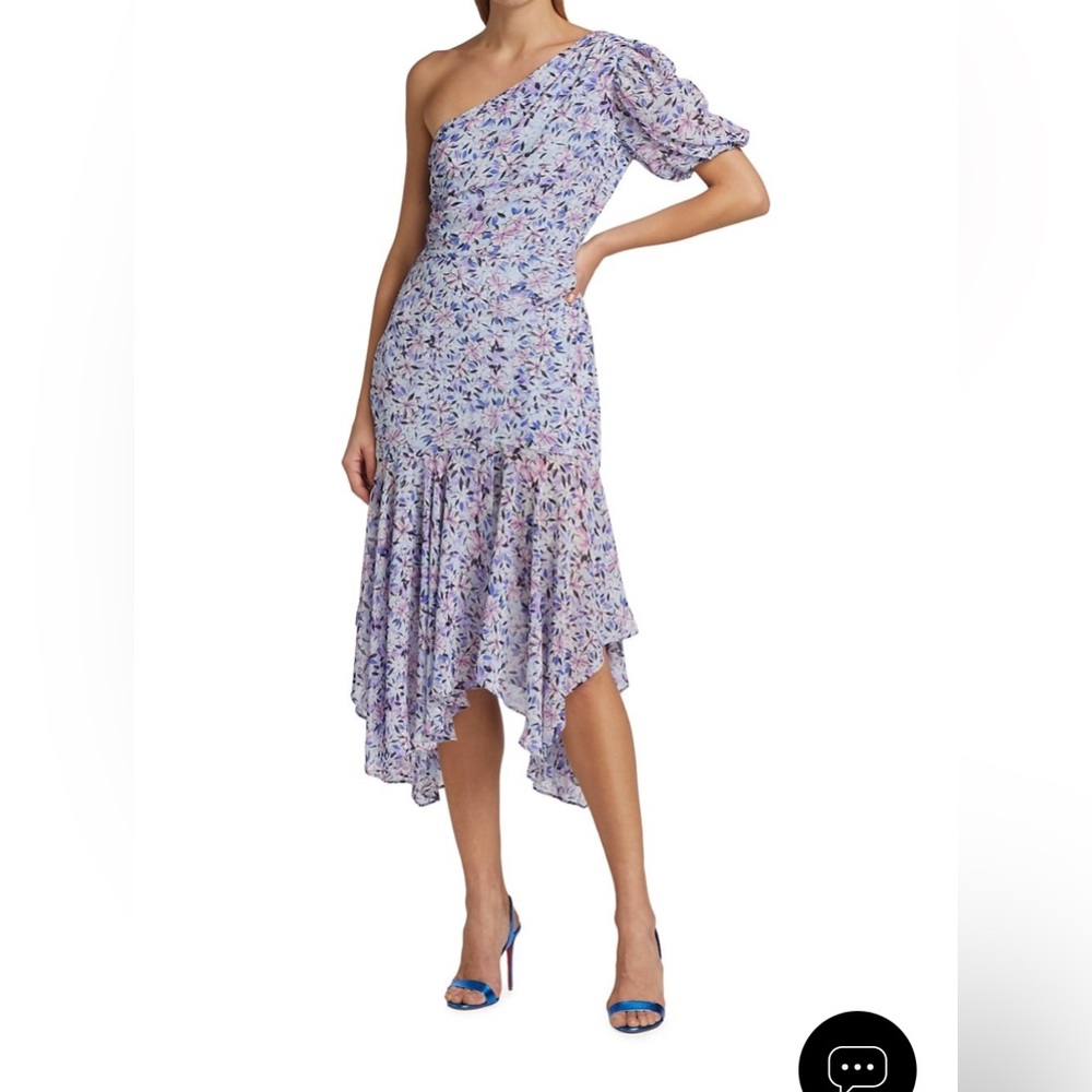 ASTR one shoulder dress pastel color